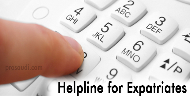 Helpline in Saudi Arabia